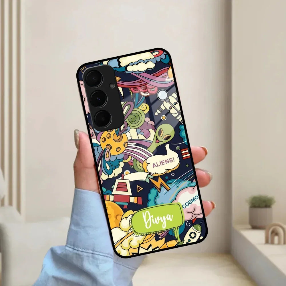 Space Glass Case Cover For Samsung - ShopOnCliQ