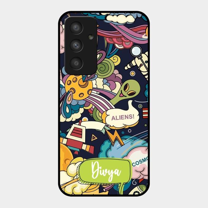 Space Glass Case Cover For Samsung Galaxy A54 5G