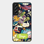 Space Glass Case Cover For Samsung Galaxy S21 Fe 5G