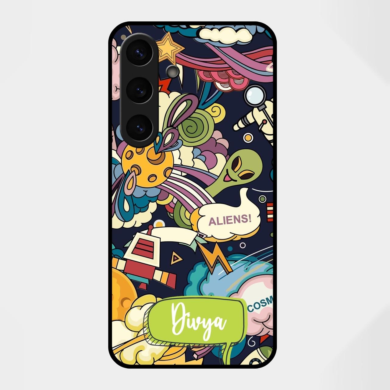 Space Glass Case Cover For Samsung Galaxy S25 FE 5G