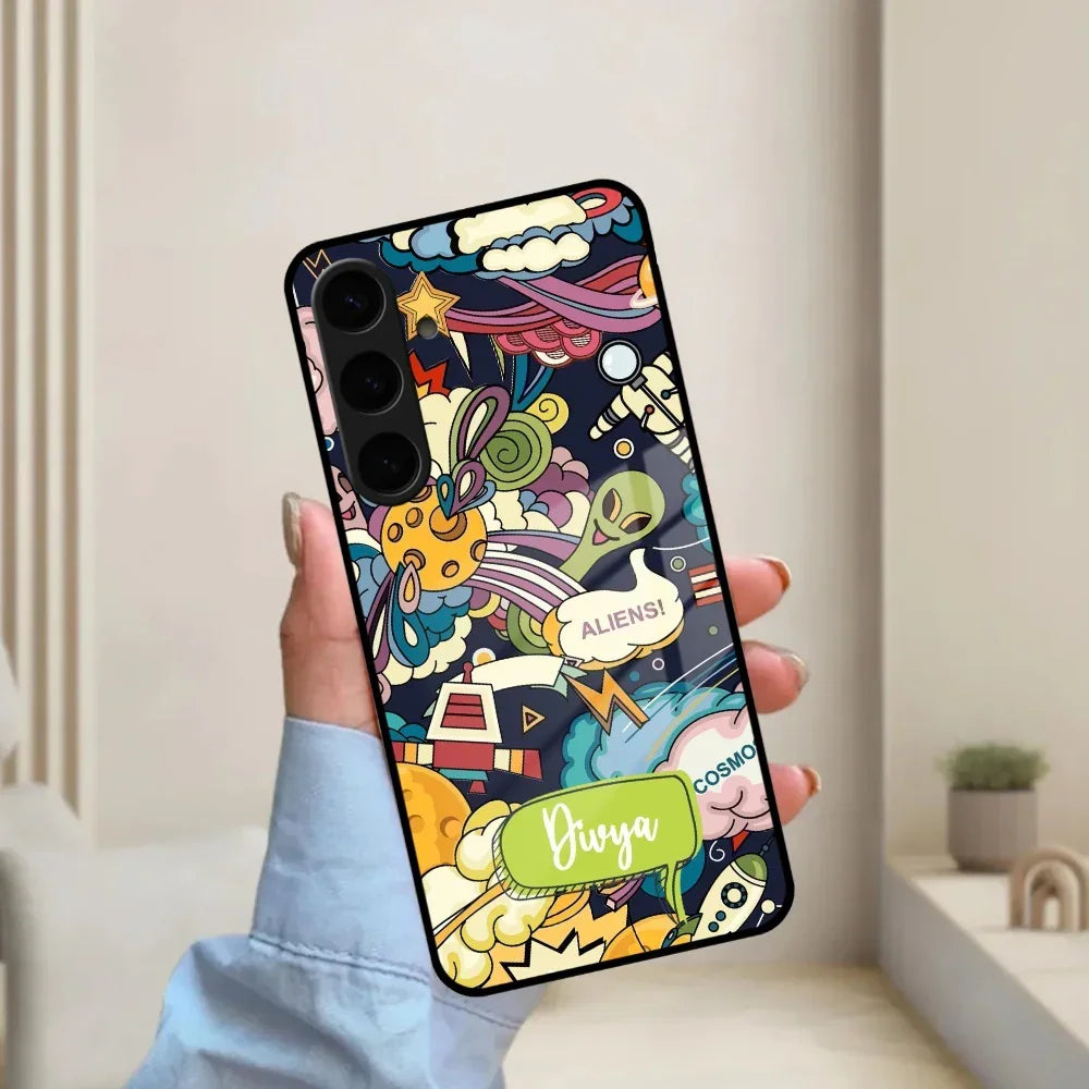 Space Glass Case Cover For Samsung - ShopOnCliQ