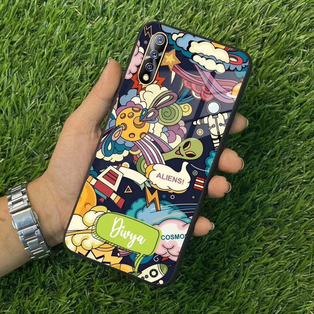 Space Glass Case Cover For Vivo - ShopOnCliQ