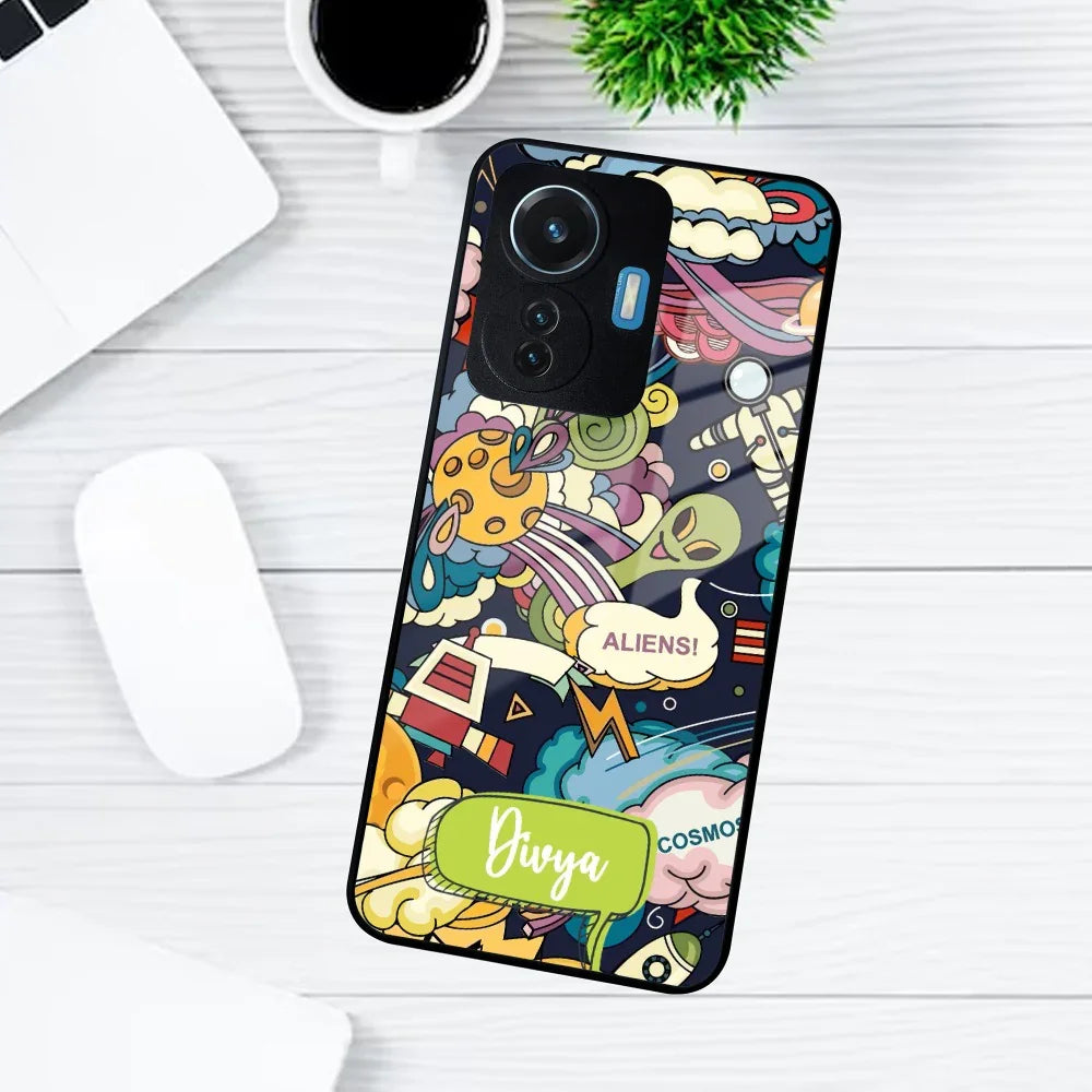 Space Glass Case Cover For Vivo - ShopOnCliQ