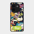 Space Glass Case Cover For Vivo T3 Pro 5G