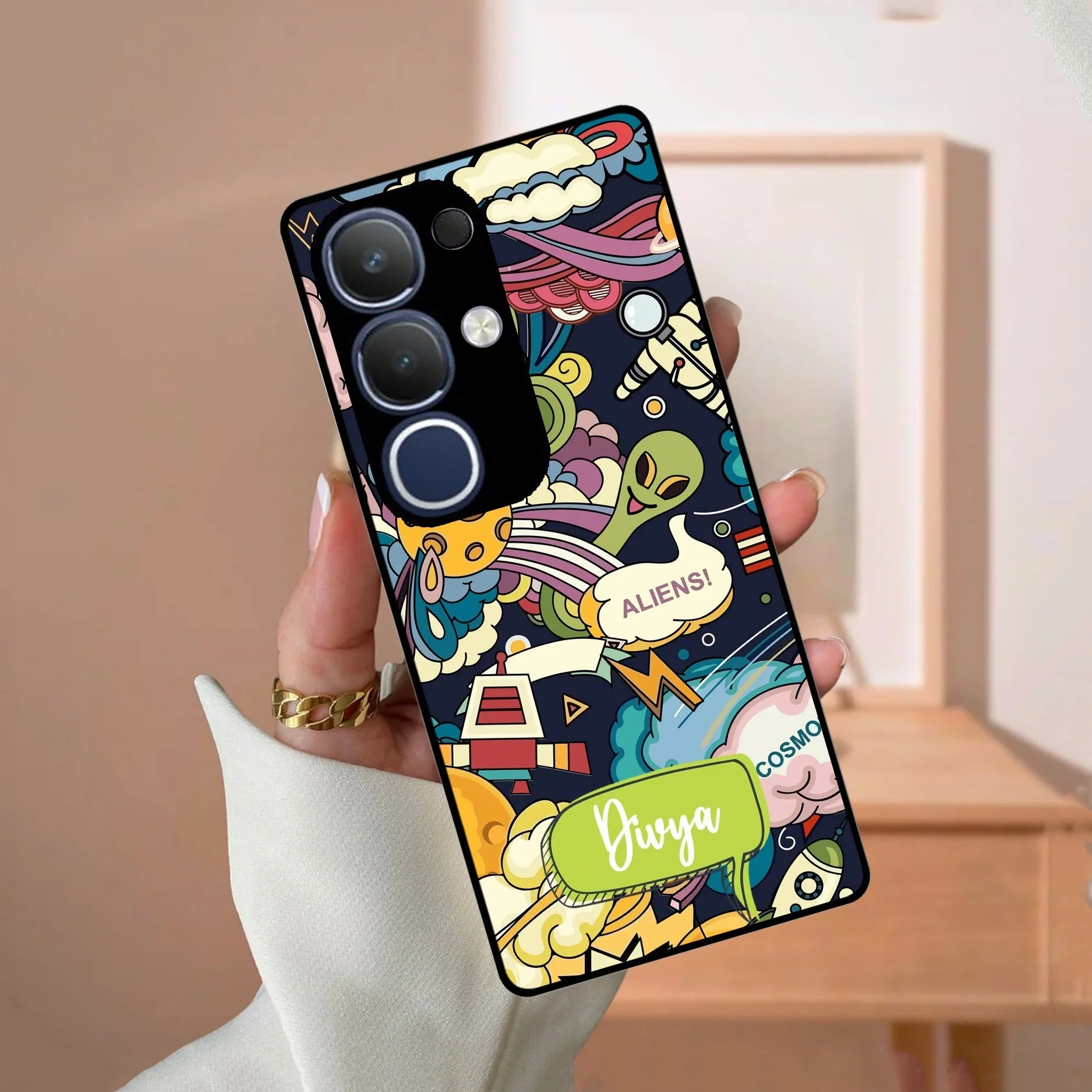 Space Glass Case Cover For Vivo - ShopOnCliQ