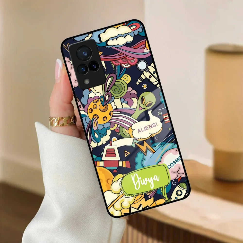 Space Glass Case Cover For Vivo - ShopOnCliQ