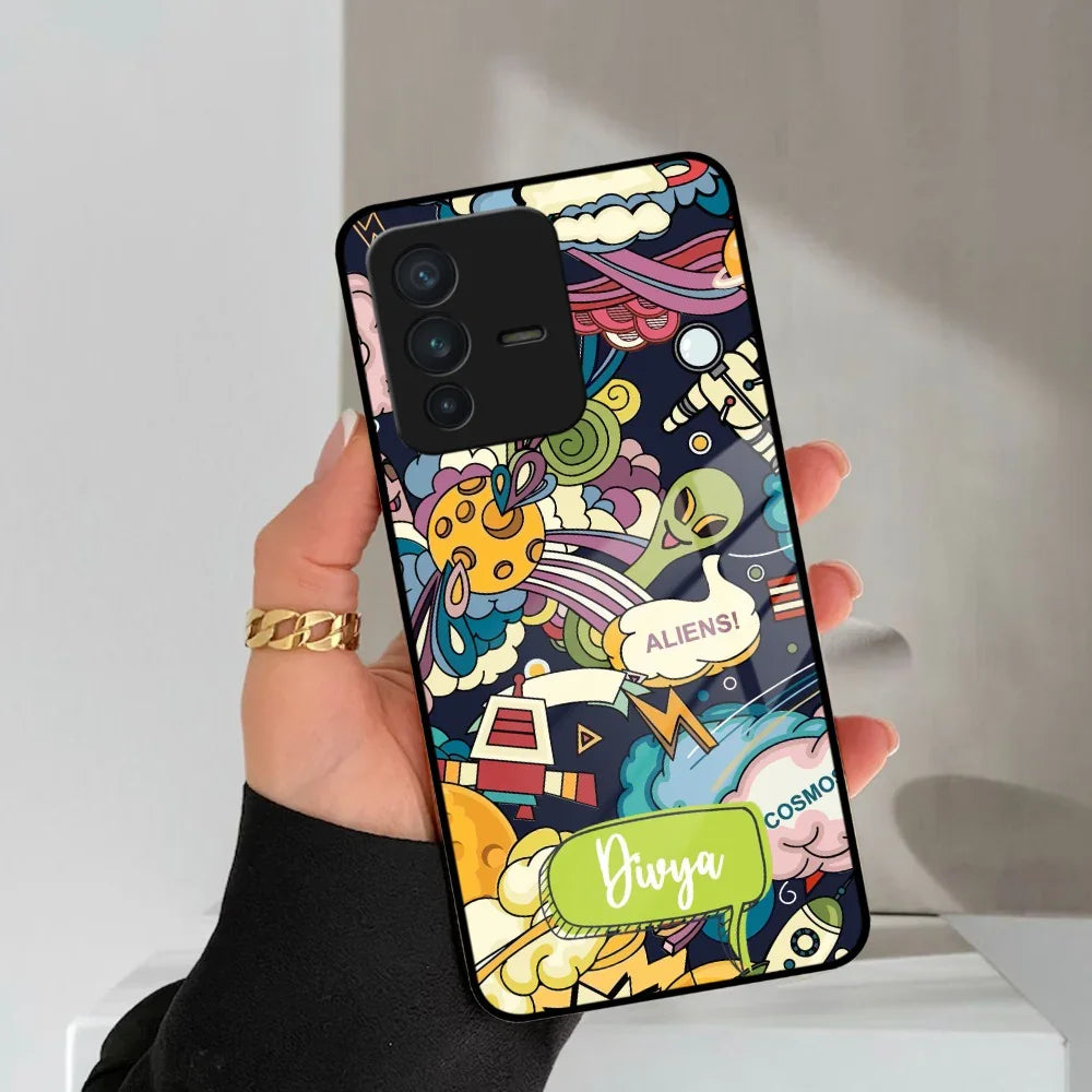 Space Glass Case Cover For Vivo - ShopOnCliQ