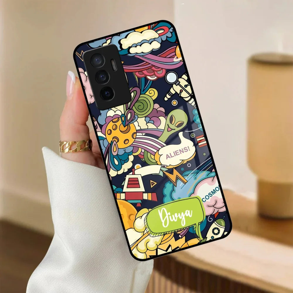 Space Glass Case Cover For Vivo - ShopOnCliQ