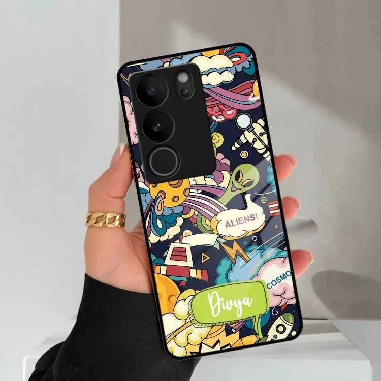 Space Glass Case Cover For Vivo - ShopOnCliQ
