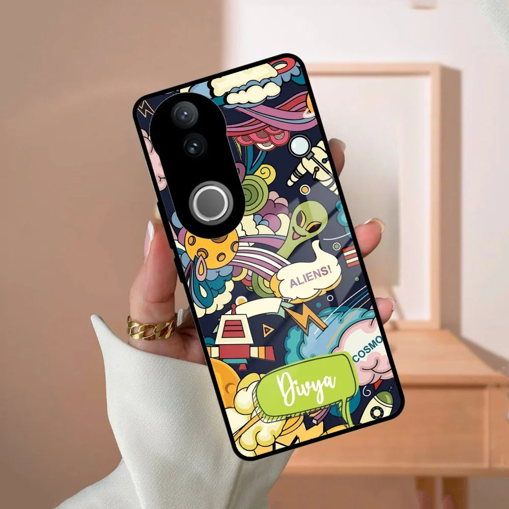 Space Glass Case Cover For Vivo - ShopOnCliQ