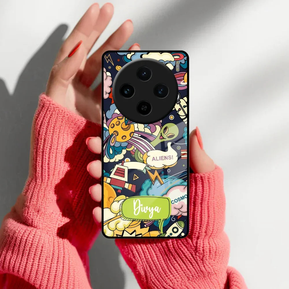 Space Glass Case Cover For Vivo - ShopOnCliQ