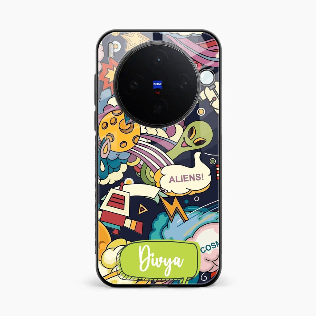 Space Glass Case Cover For Vivo X300 5G
