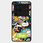 Space Glass Case Cover For Vivo X80 Pro 5G