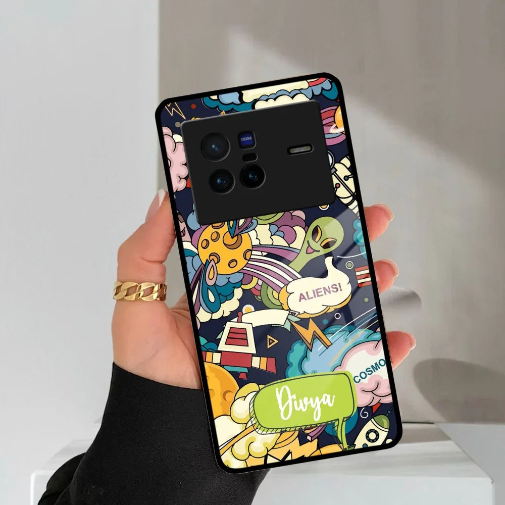 Space Glass Case Cover For Vivo - ShopOnCliQ