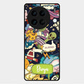 Space Glass Case Cover For Vivo X90 Pro 5G