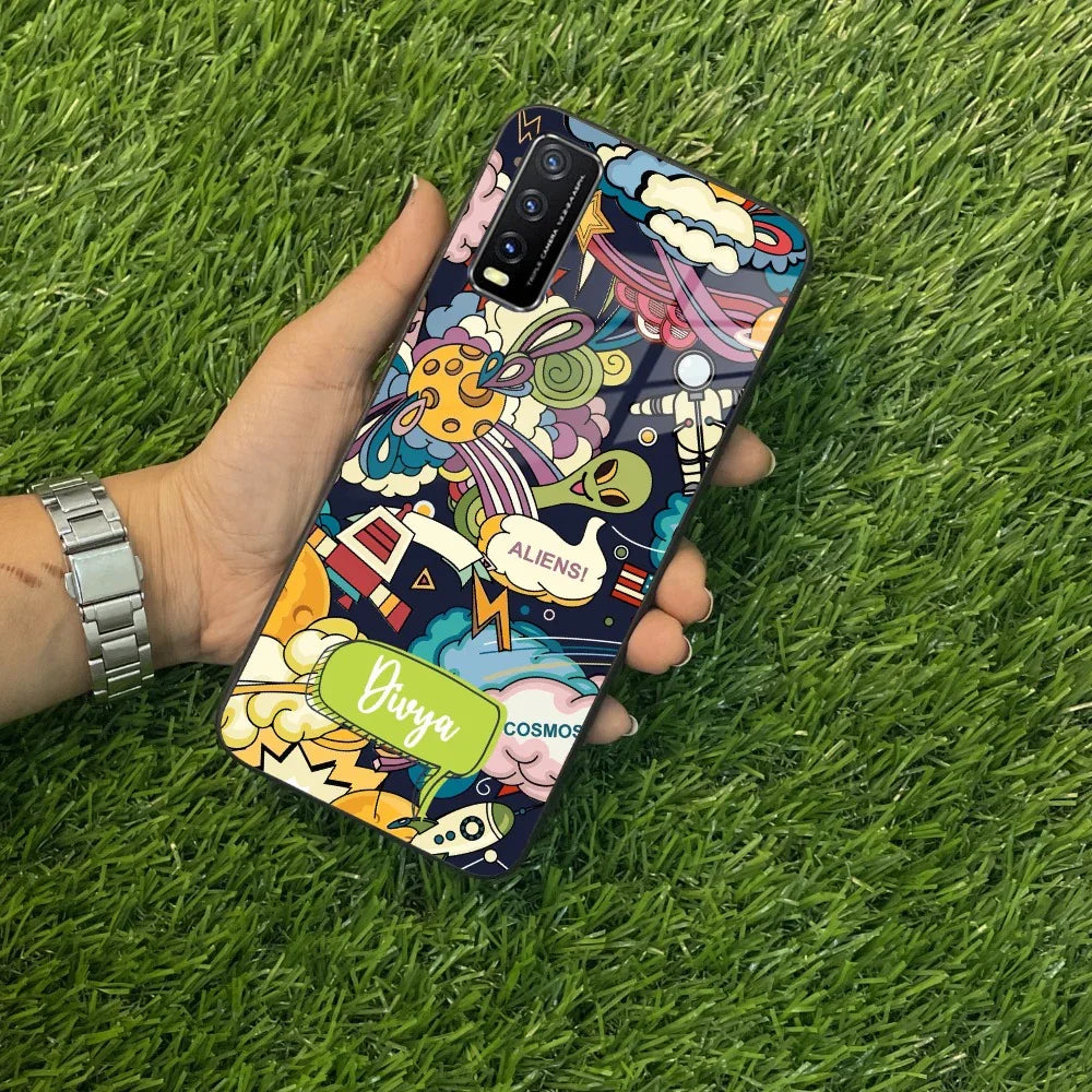 Space Glass Case Cover For Vivo - ShopOnCliQ