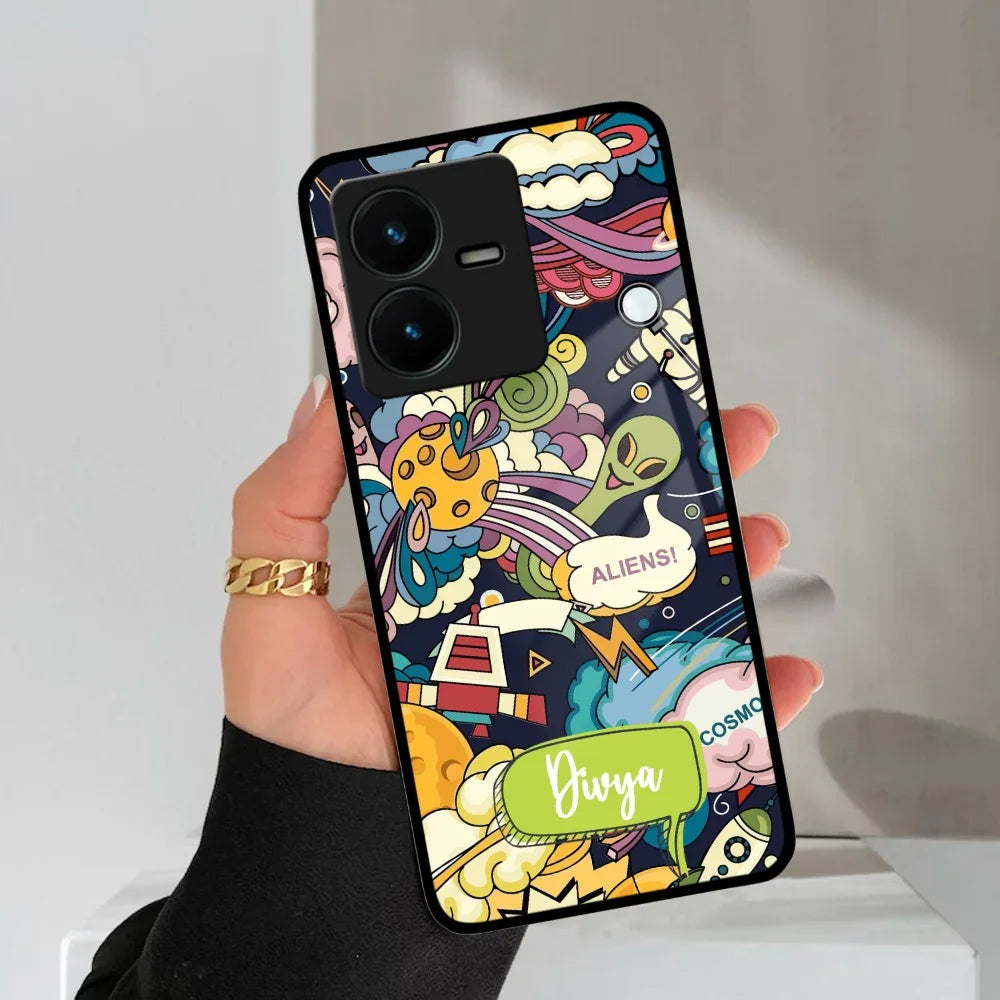 Space Glass Case Cover For Vivo - ShopOnCliQ