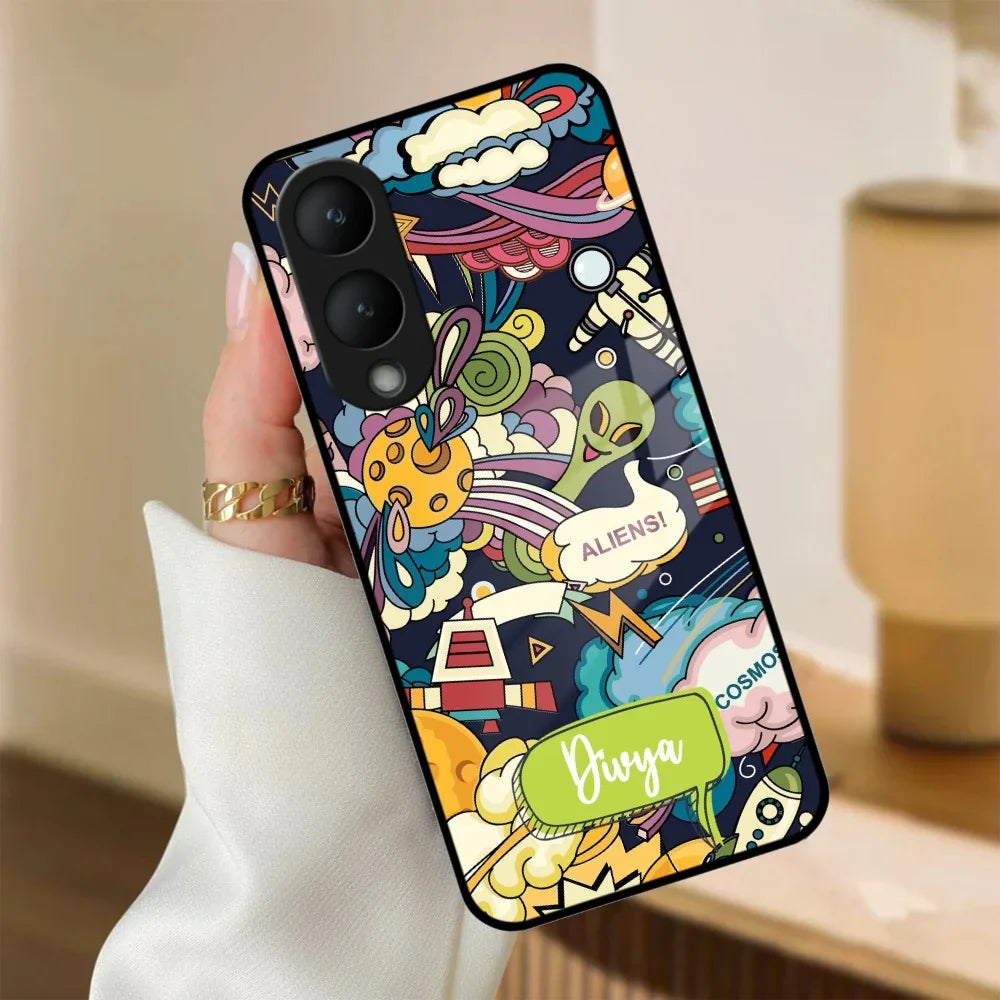 Space Glass Case Cover For Vivo - ShopOnCliQ