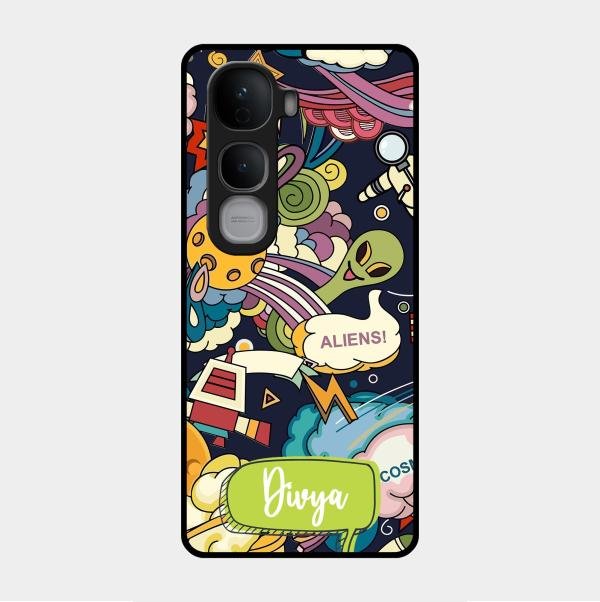 Space Glass Case Cover For Vivo Y400 Pro 5G