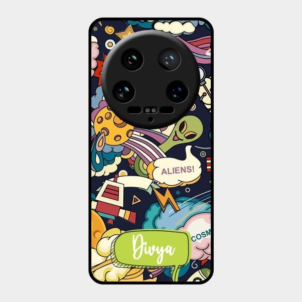 Space Glass Case Cover For Xiaomi 14 Ultra