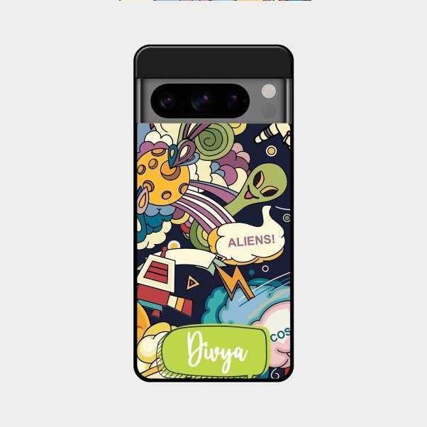Space Glossy Metal Case Cover For Google Pixel 8 Pro 5G