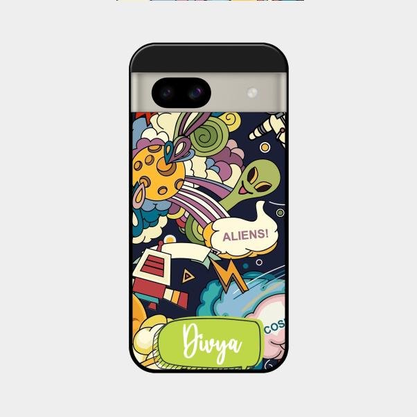 Space Glossy Metal Case Cover For Google Pixel 8A 5G