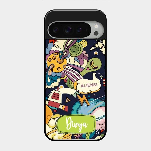 Space Glossy Metal Case Cover For Google Pixel 9 Pro Xl