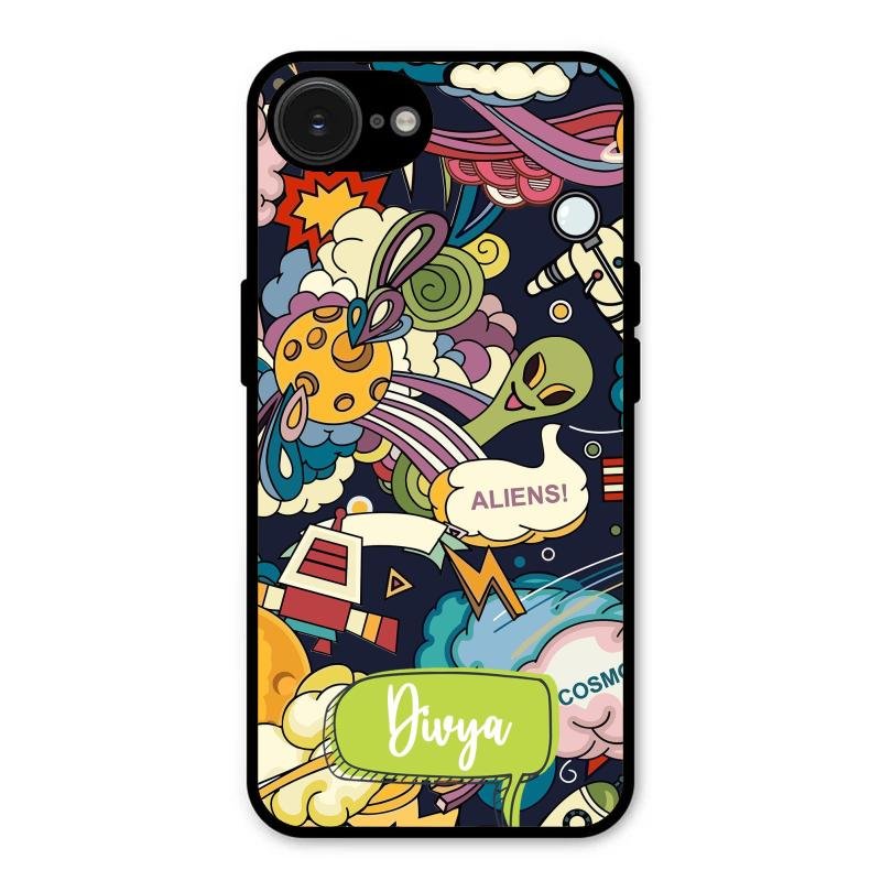 Space Glossy Metal Case Cover For iPhone 16e