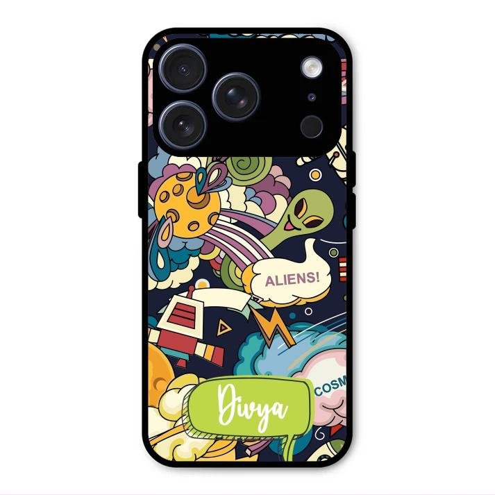 Space Glossy Metal Case Cover For iPhone 17 Pro