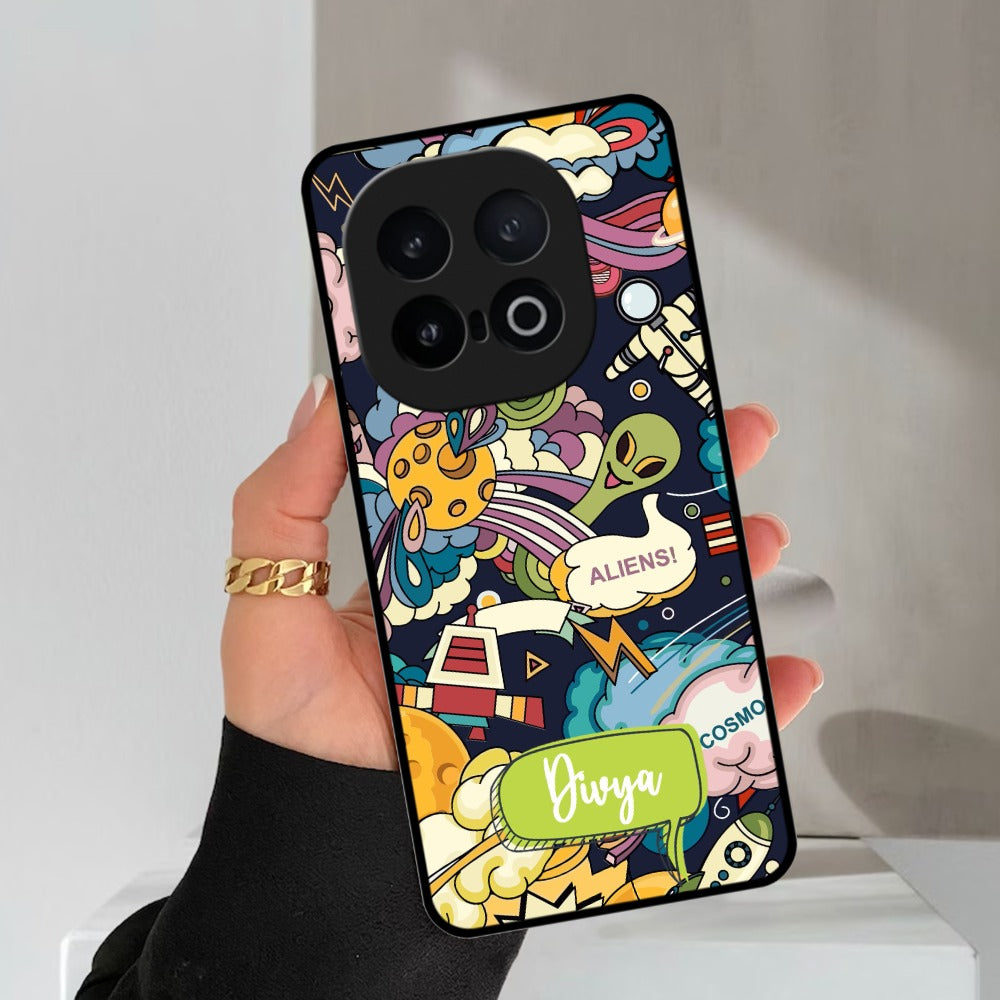 Space Glossy Metal Case Cover For Vivo