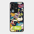 Space Glossy Metal Case Cover For iQOO Z10x 5G
