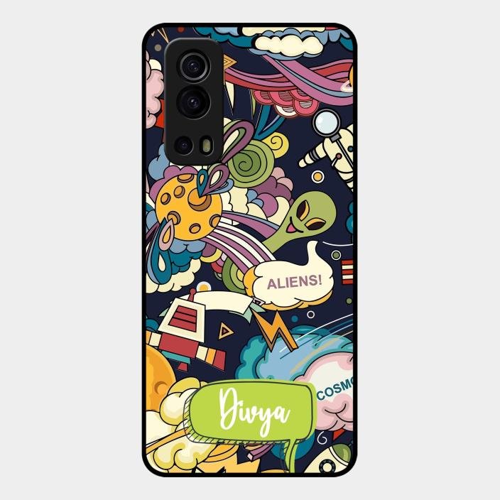 Space Glossy Metal Case Cover For Iqoo Z3 5G