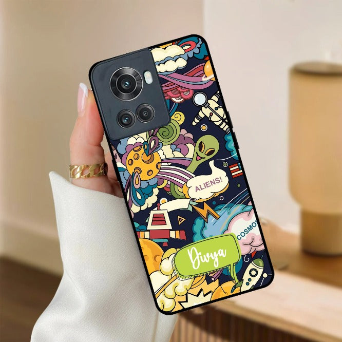 Space Glossy Metal Case Cover For OnePlus