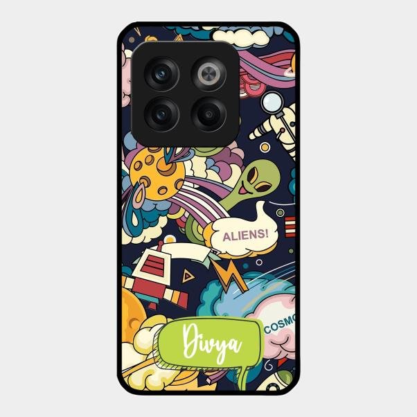 Space Glossy Metal Case Cover For Oneplus 10T 5G