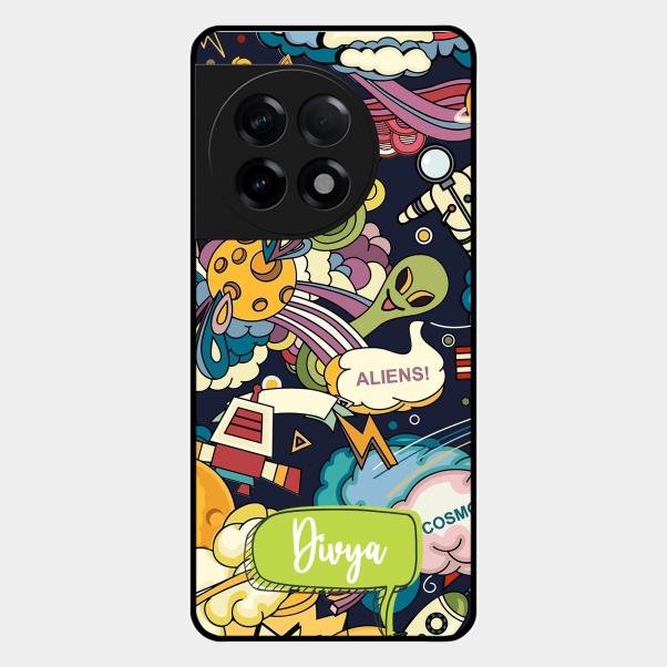 Space Glossy Metal Case Cover For Oneplus 11R 5G