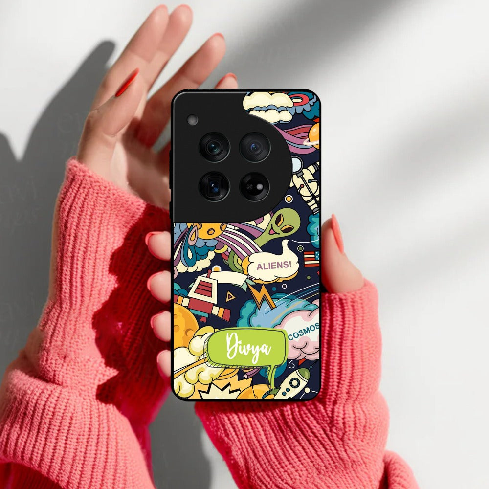 Space Glossy Metal Case Cover For OnePlus