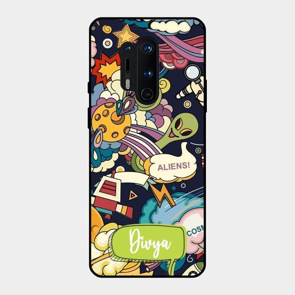 Space Glossy Metal Case Cover For Oneplus 8 Pro