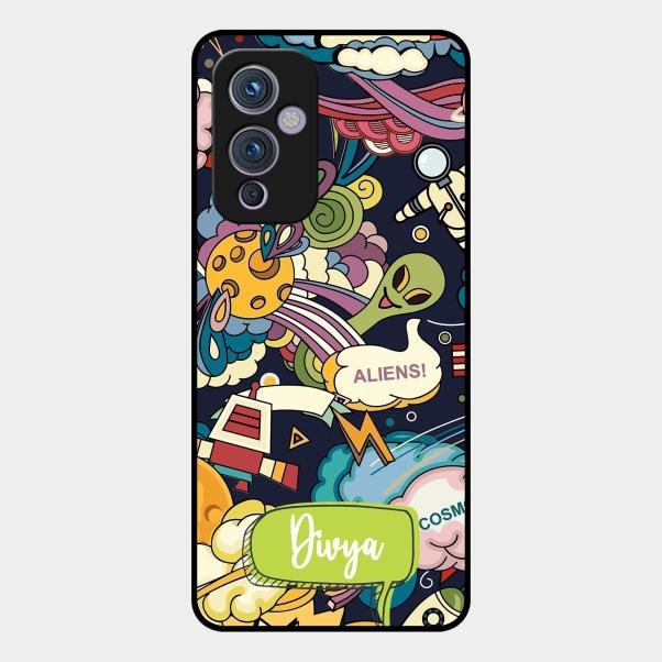 Space Glossy Metal Case Cover For Oneplus 9 5G