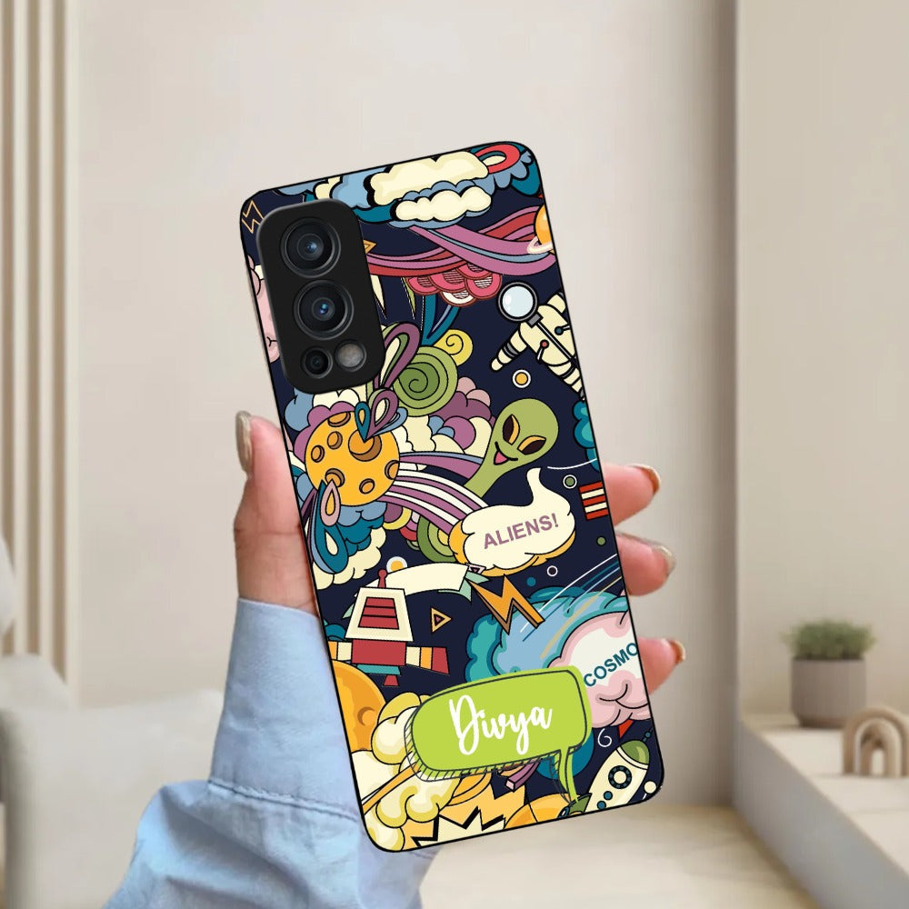 Space Glossy Metal Case Cover For OnePlus