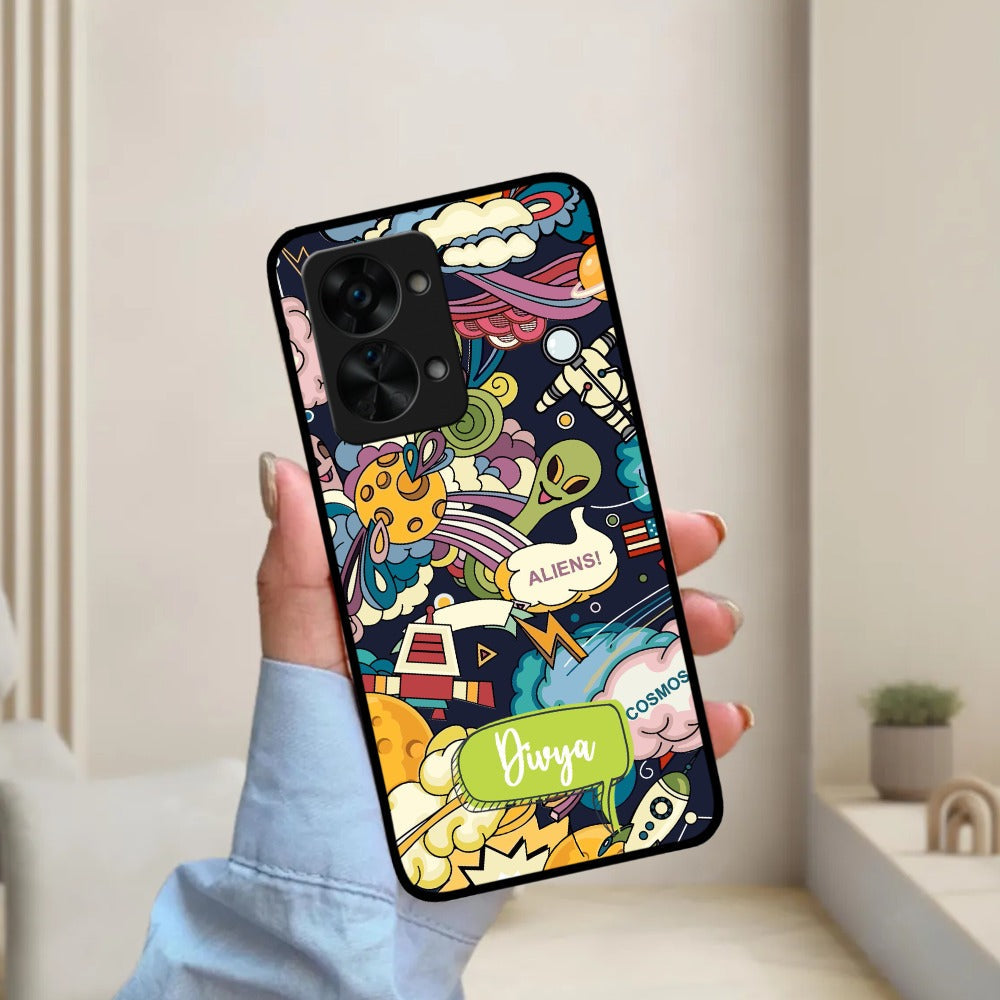 Space Glossy Metal Case Cover For OnePlus