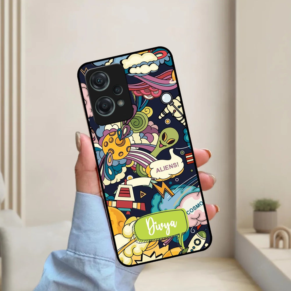 Space Glossy Metal Case Cover For OnePlus