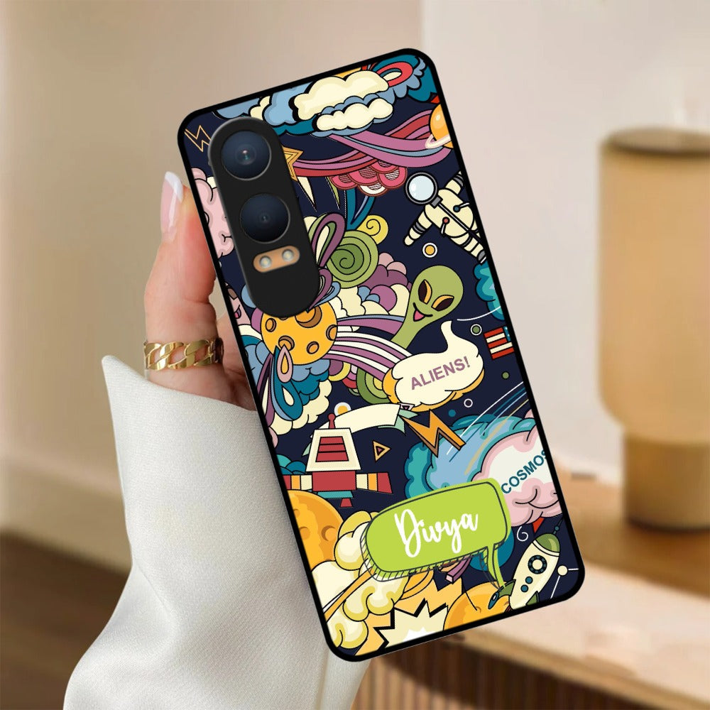 Space Glossy Metal Case Cover For OnePlus