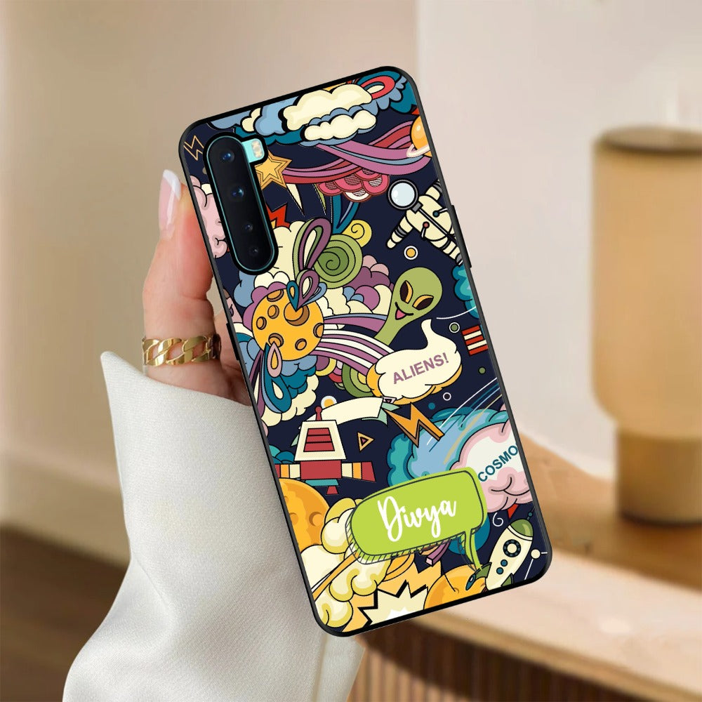 Space Glossy Metal Case Cover For OnePlus