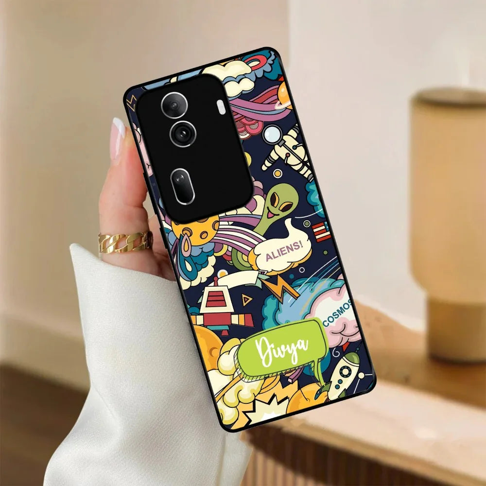 Space Glossy Metal Case Cover For Oppo - ShopOnCliQ