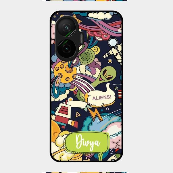 Space Glossy Metal Case Cover For Poco F7 5G