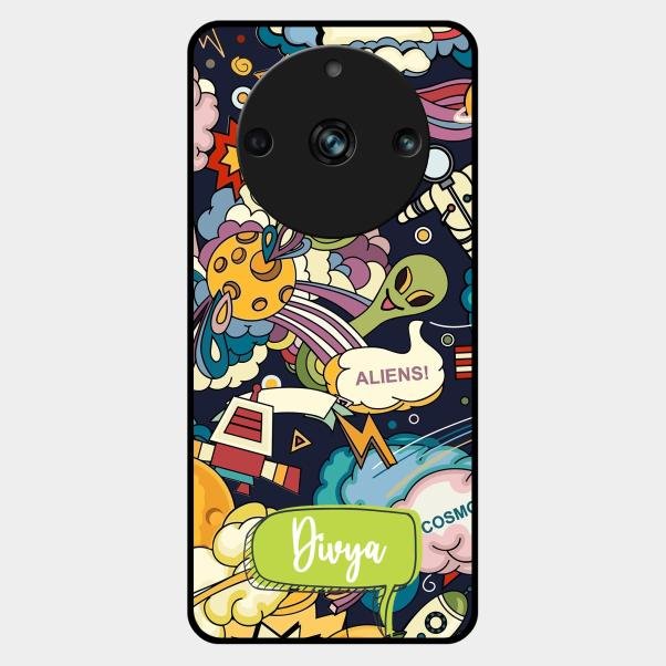 Space Glossy Metal Case Cover For Realme 11 Pro Plus 5G
