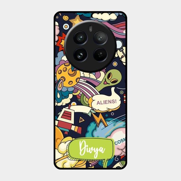 Space Glossy Metal Case Cover For Realme 12 Pro 5G