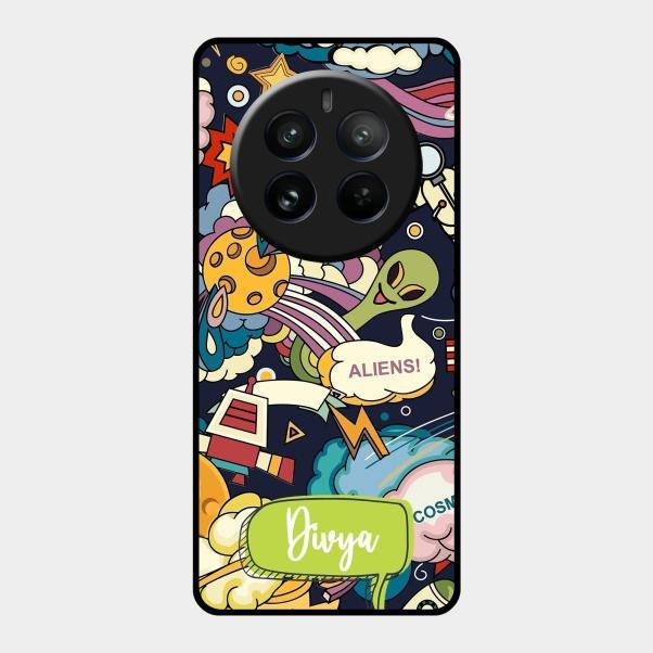 Space Glossy Metal Case Cover For Realme 12 Pro Plus 5G