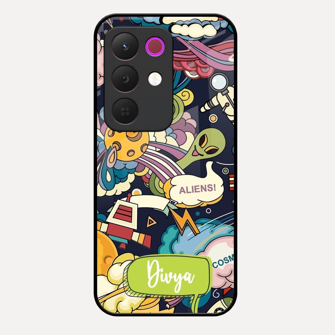 Space Glossy Metal Case Cover For Realme C85 5G