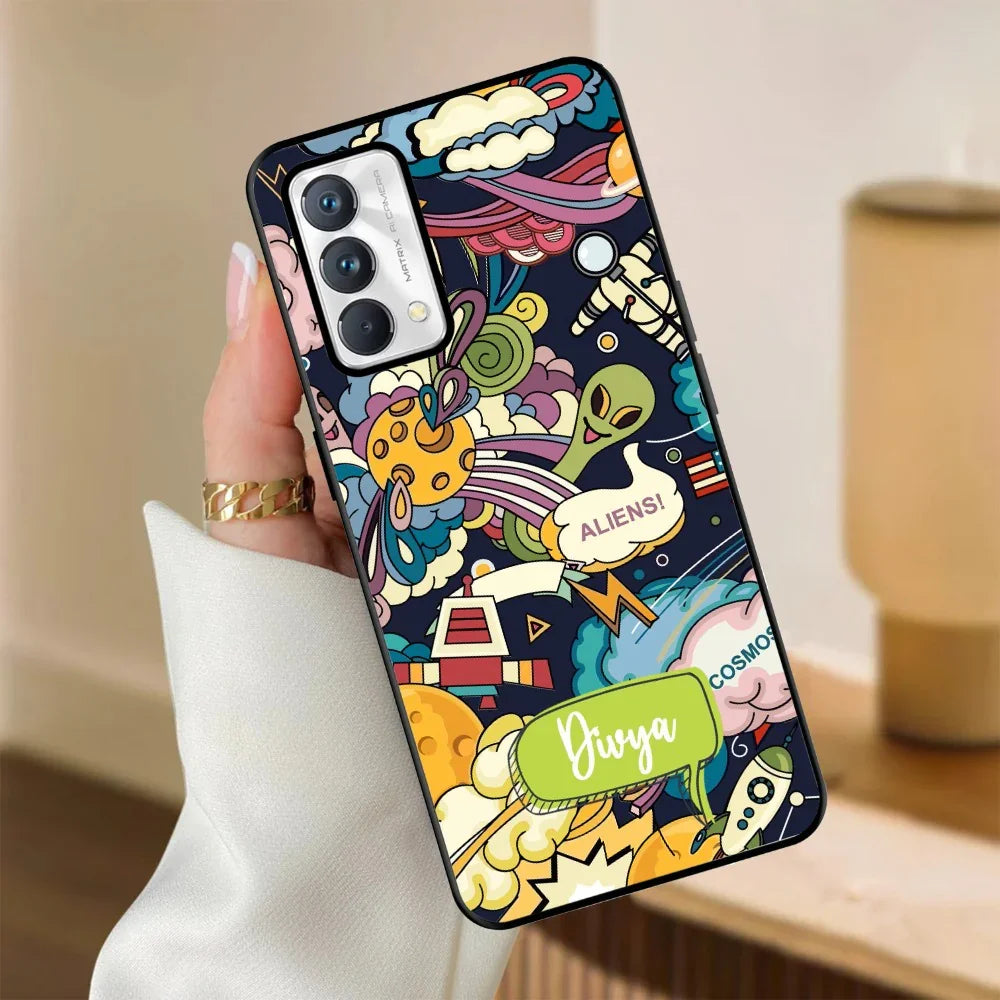 Space Glossy Metal Case Cover For Realme - ShopOnCliQ